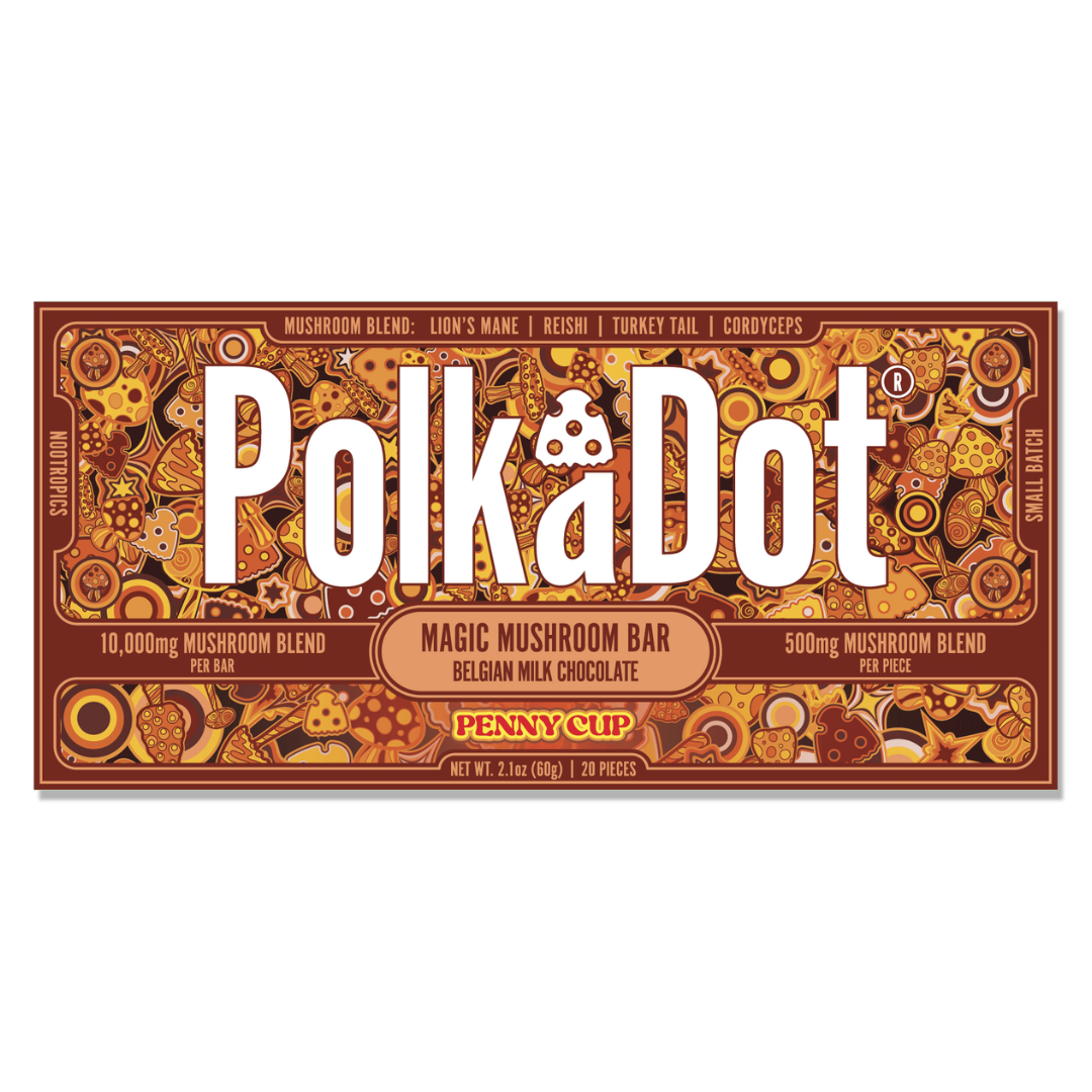 PolkADot Magic Mushroom Chocolate Bar 10000MG - 10 Count Display