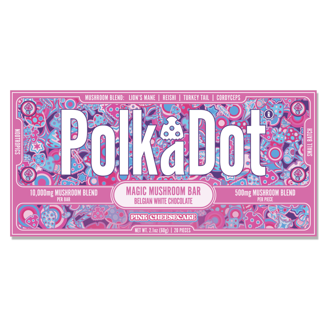 PolkADot Magic Mushroom Chocolate Bar 10000MG - 10 Count Display