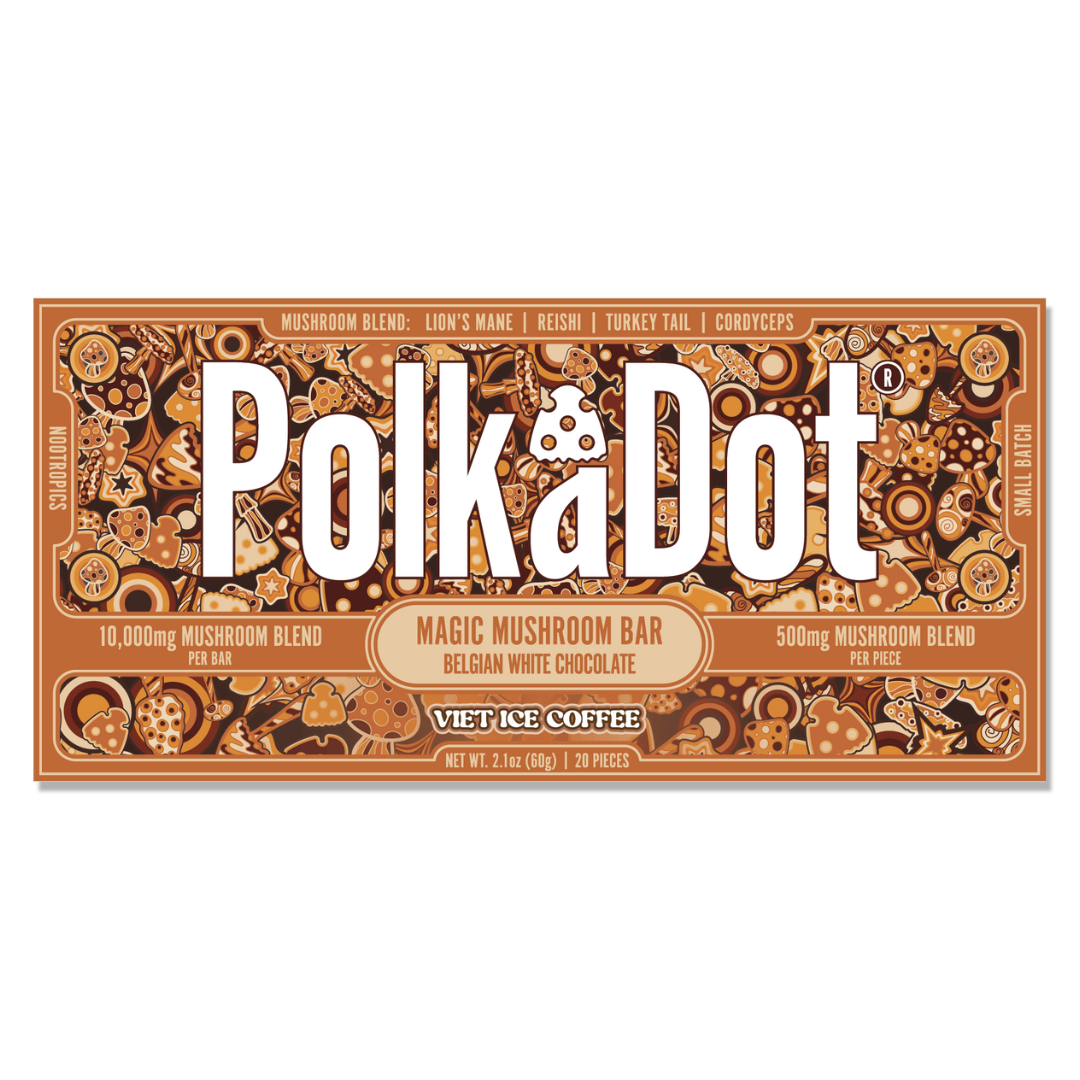 PolkADot Magic Mushroom Chocolate Bar 10000MG - 10 Count Display