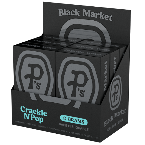Pushin P's Black Market Edition Disposable 3G - 6 Count Display