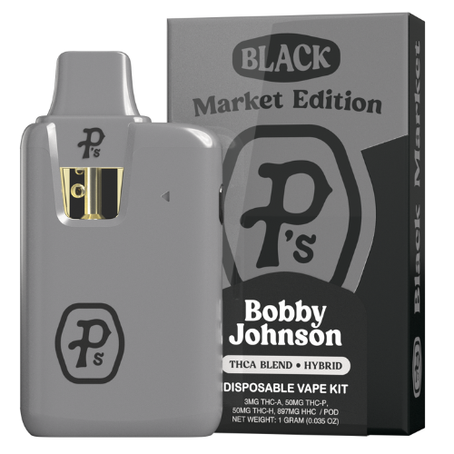 Pushin P's Black Market Edition THC-A Disposable Vape Kit 1G - 6 Count Display