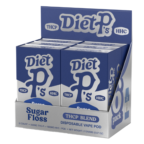 Pushin P's Diet P's THC-P Blend Pod 2G - 6 Count Display