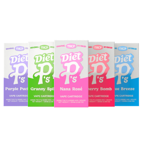Pushin P's Diet P's THC-P Cartridge 1G - 6 Count Display