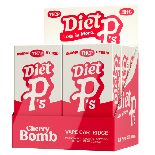 Pushin P's Diet P's THC-P Cartridge 1G - 6 Count Display
