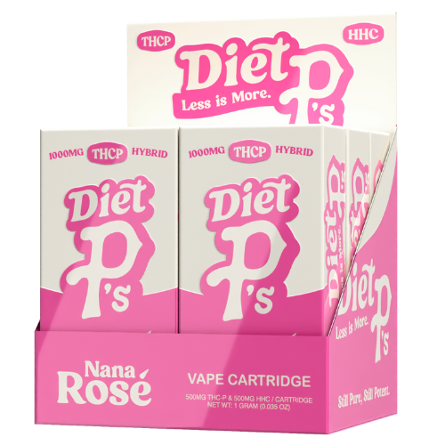Pushin P's Diet P's THC-P Cartridge 1G - 6 Count Display