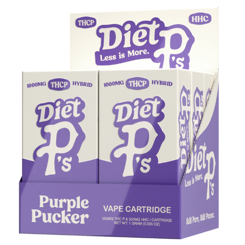 Pushin P's Diet P's THC-P Cartridge 1G - 6 Count Display