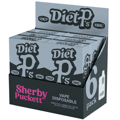 Pushin P's Diet P's THC-P Disposable 2G - 6 Count Display