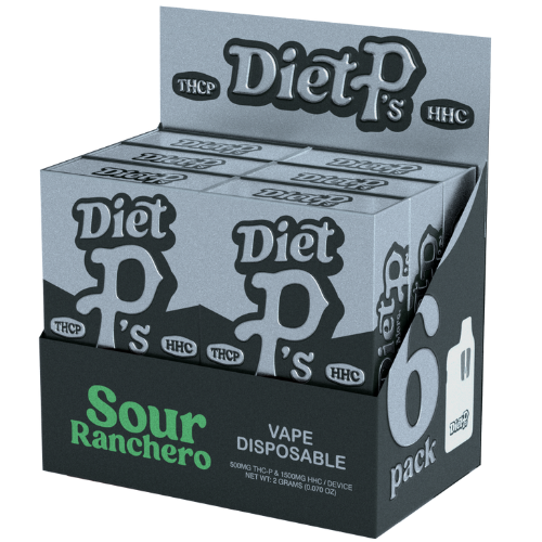 Pushin P's Diet P's THC-P Disposable 2G - 6 Count Display
