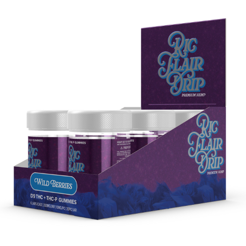 Ric Flair Drip D9 + THC-P Gummies 200MG - 6 Count Display