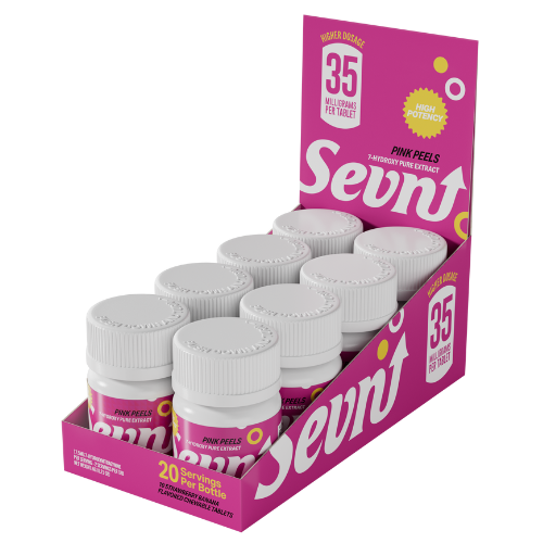 Sevn 7-Hydroxymitragynine Tablet Bottle 350MG - 8 Count Display