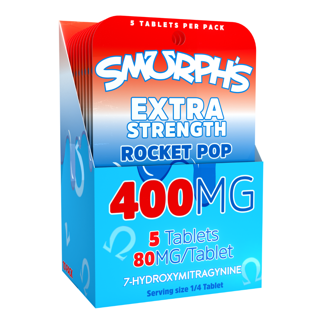 Smurphs Extra Strength 7-Hydroxy Tablets 400MG - 10 Count Display