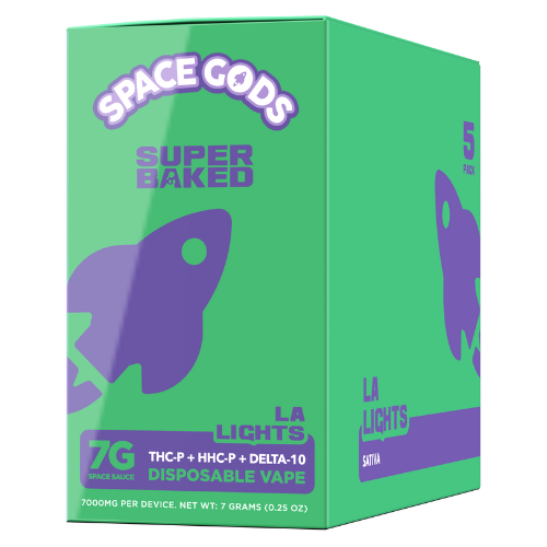 Space Gods Super Baked Disposable 7G - 5 Count Display