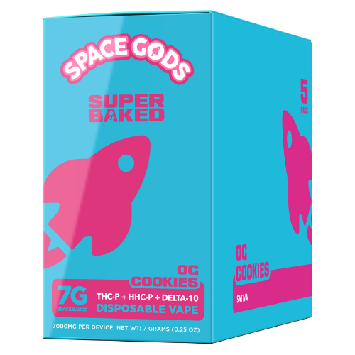 Space Gods Super Baked Disposable 7G - 5 Count Display