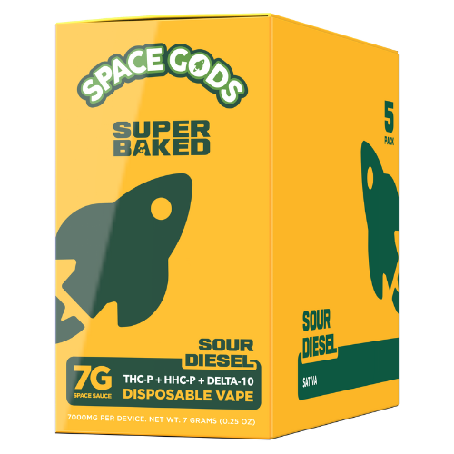 Space Gods Super Baked Disposable 7G - 5 Count Display