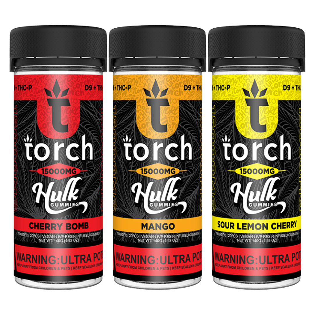 Torch Hulk Gummies 15000MG - 6 Count Display