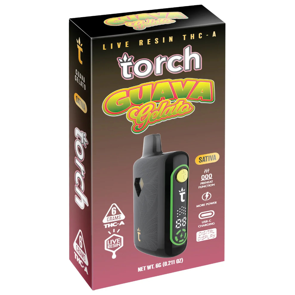 Torch THC-A Pulse Live Resin Disposable 6G - 5 Count Display