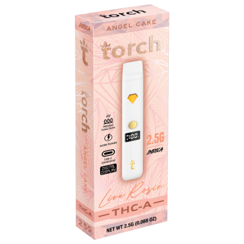 Torch Live Rosin THC-A Disposable 2.5G - 5 Count Display