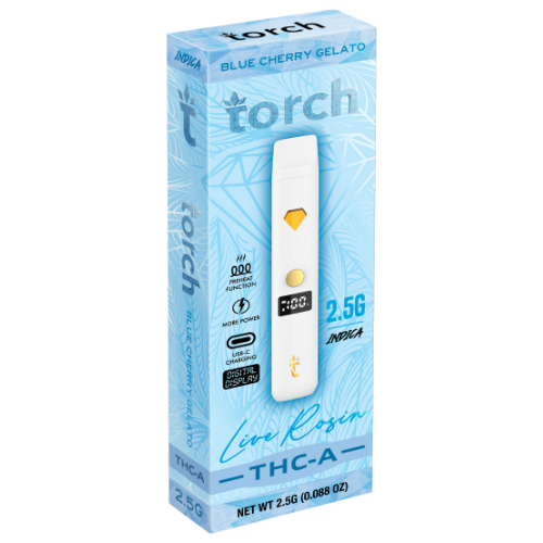 Torch Live Rosin THC-A Disposable 2.5G - 5 Count Display