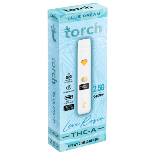 Torch Live Rosin THC-A Disposable 2.5G - 5 Count Display