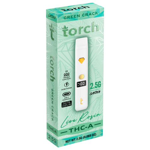 Torch Live Rosin THC-A Disposable 2.5G - 5 Count Display