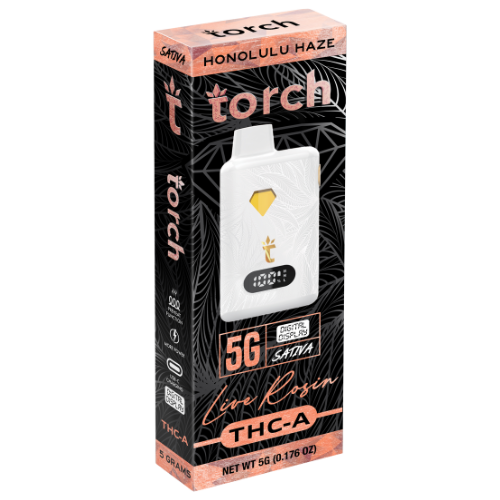 Torch Live Rosin THC-A Disposable 5G - 5 Count Display