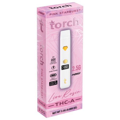 Torch Live Rosin THC-A Disposable 2.5G - 5 Count Display