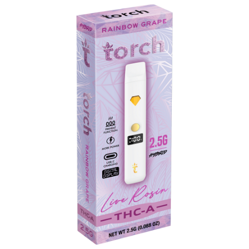 Torch Live Rosin THC-A Disposable 2.5G - 5 Count Display