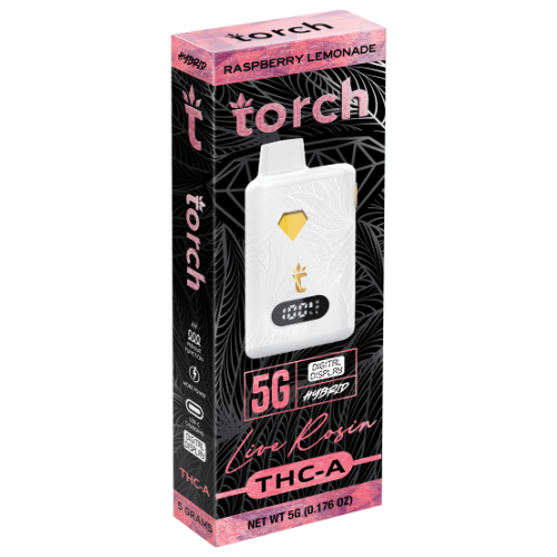 Torch Live Rosin THC-A Disposable 5G - 5 Count Display