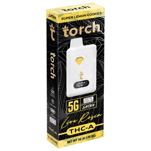 Torch Live Rosin THC-A Disposable 5G - 5 Count Display