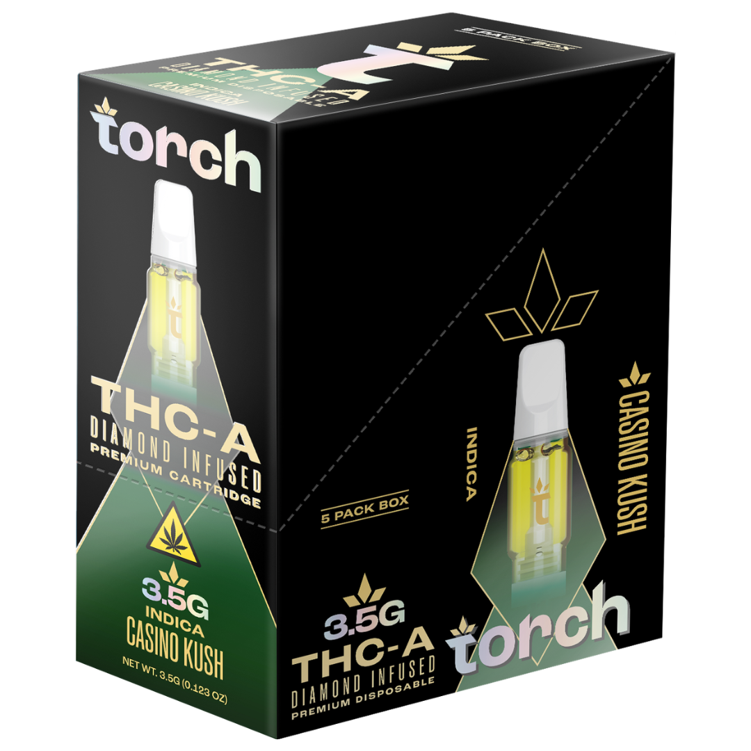 Torch THC-A Diamond Infused Cartridge 3.5G - 5 Count Display