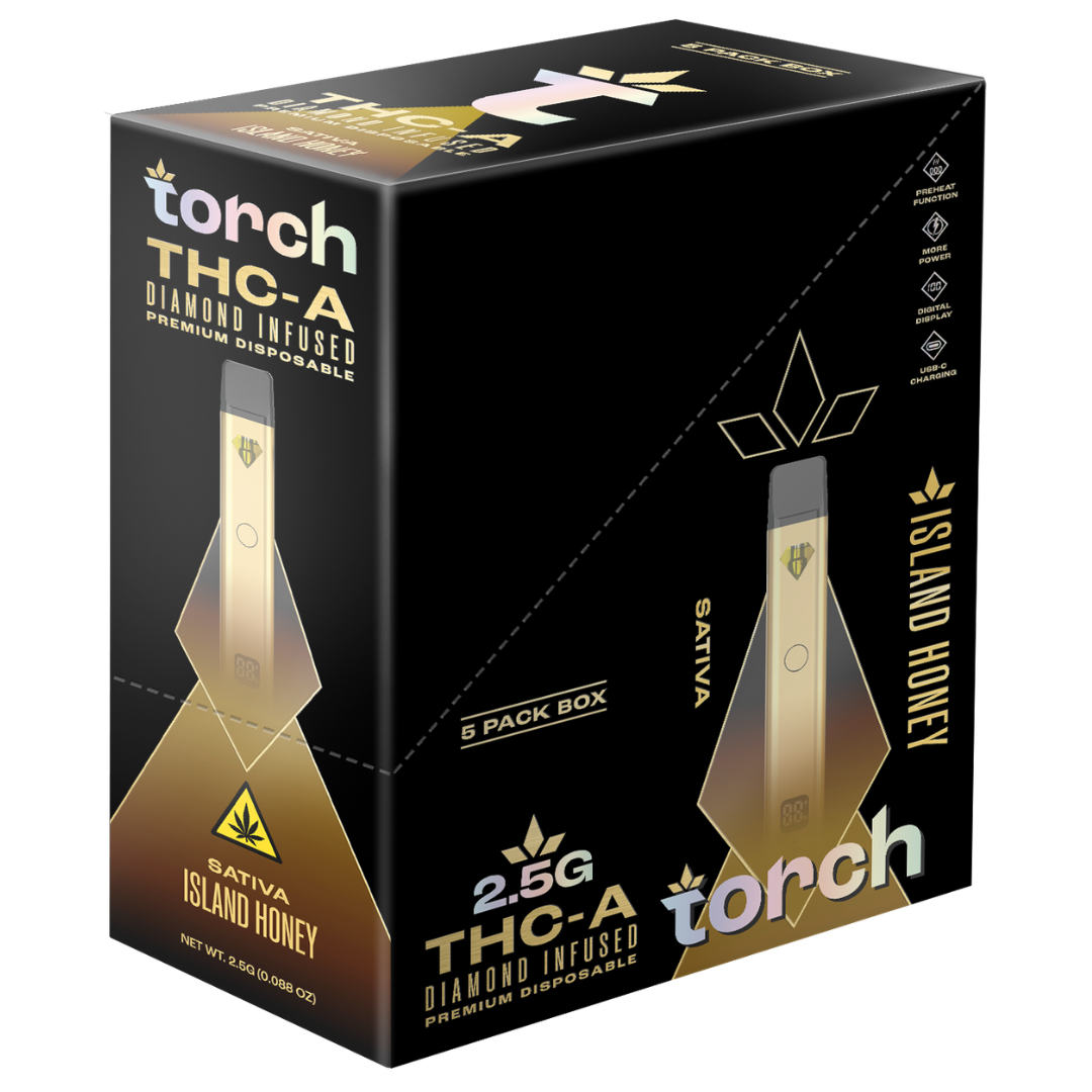Torch THC-A Diamond Infused Disposable 2.5G - 5 Count Display