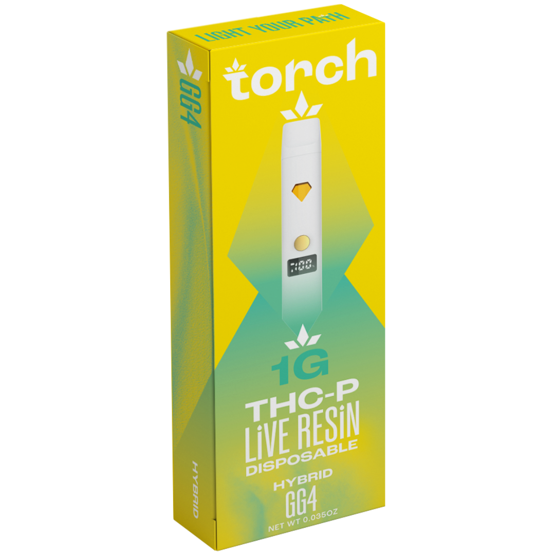 Torch THC-P Live Resin Disposable 1G - 5 Count Display