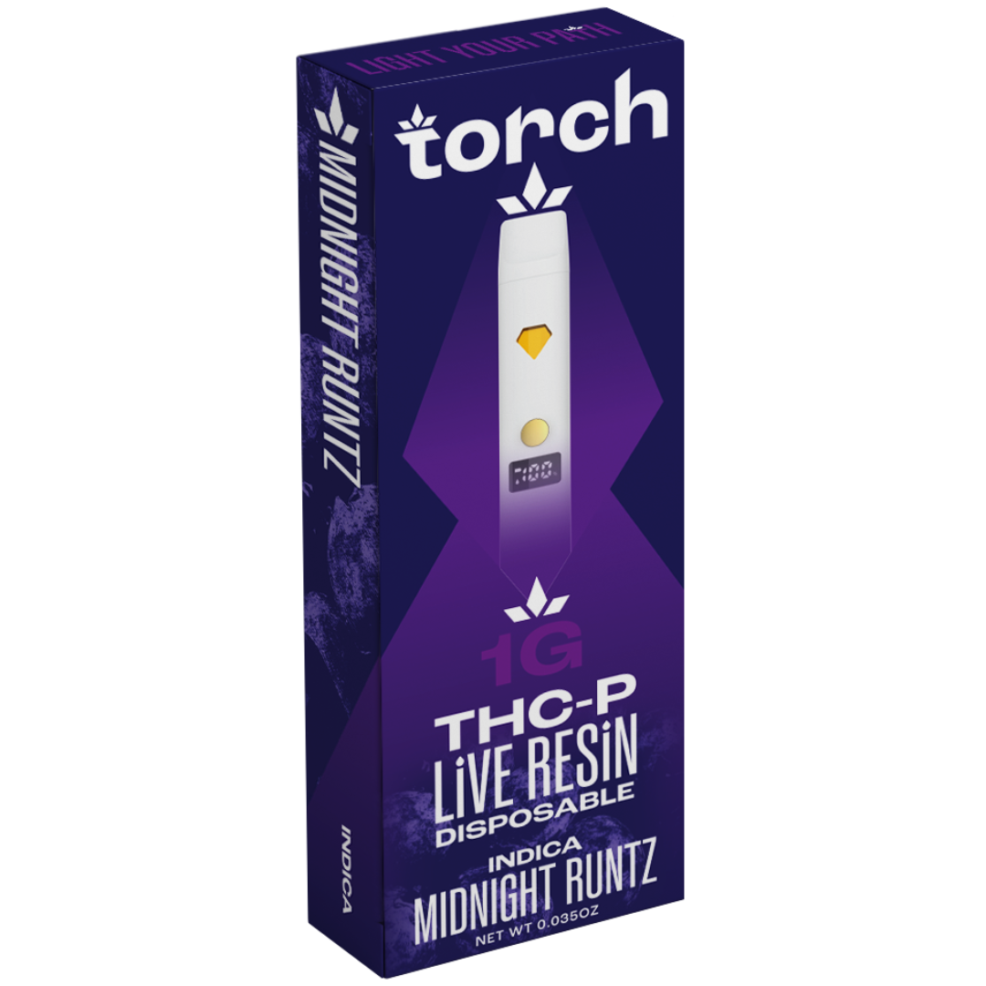 Torch THC-P Live Resin Disposable 1G - 5 Count Display