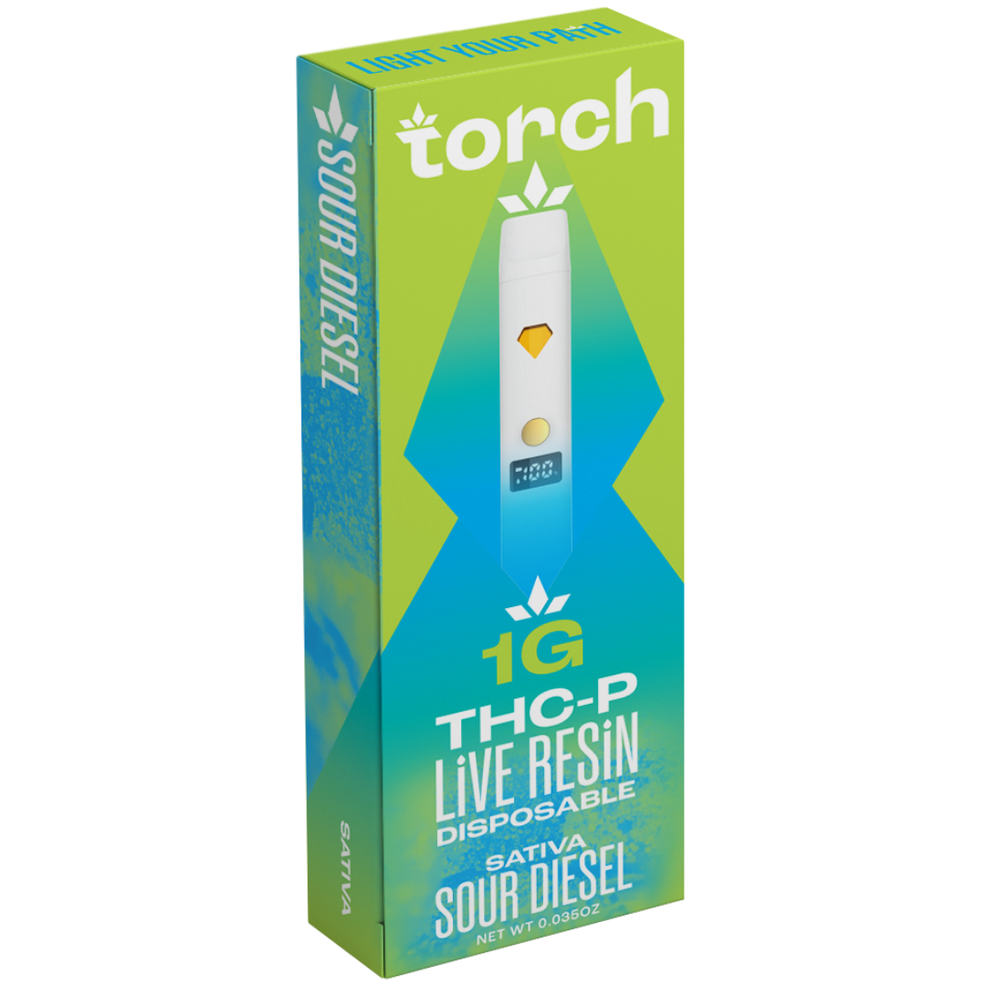 Torch THC-P Live Resin Disposable 1G - 5 Count Display