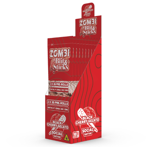 Zombi Blitz Sticks Pre-Rolls 2x2G - 10 Count Display