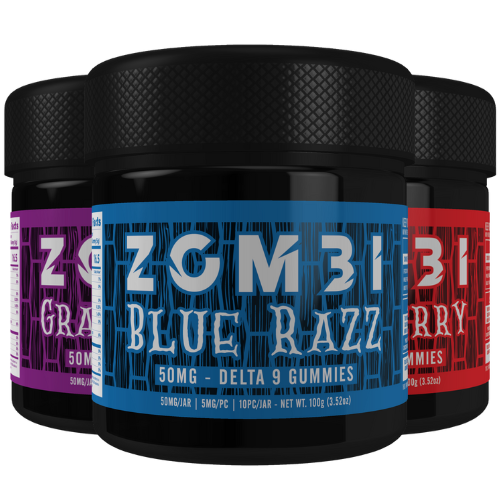 Zombi Delta 9 Gummies 50MG (MN Compliant) - 6 Count Display