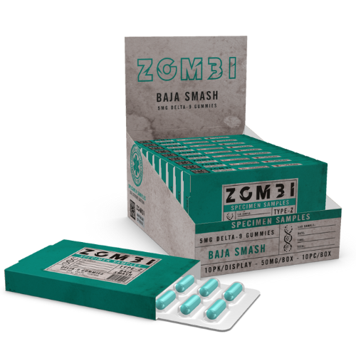 Zombi D9 Specimen Sample Gummies 50MG (MN Compliant) - 10 Count Display