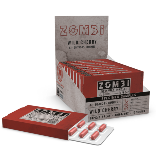 Zombi D9:THC-P Specimen Sample Gummies 80MG (LA Compliant) - 10 Count Display