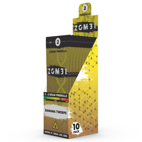 Zombi THC-P Pre-Rolls 2x2G - 10 Count Display
