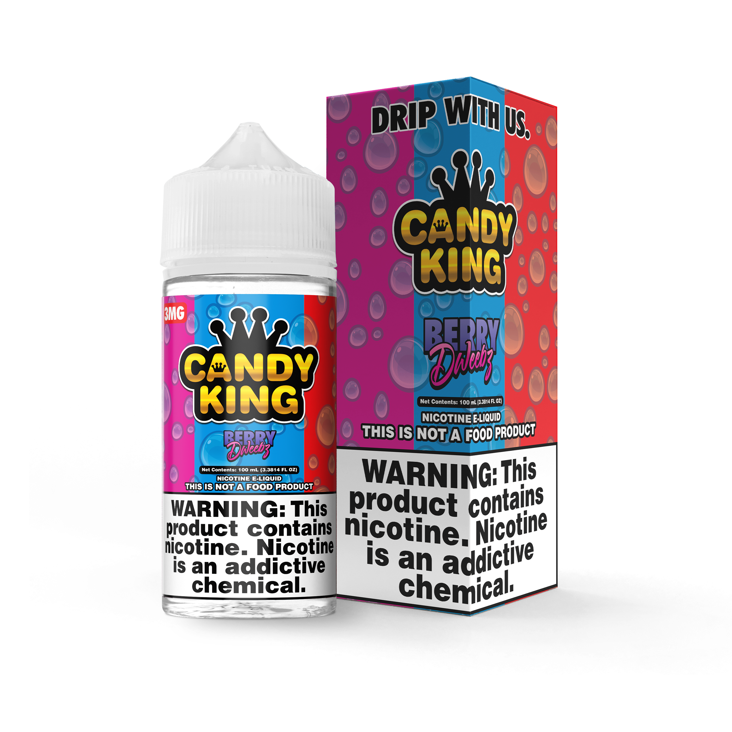 Candy King On Salt Nicotine E-Liquid (0/3/6MG/30ML) - Singles