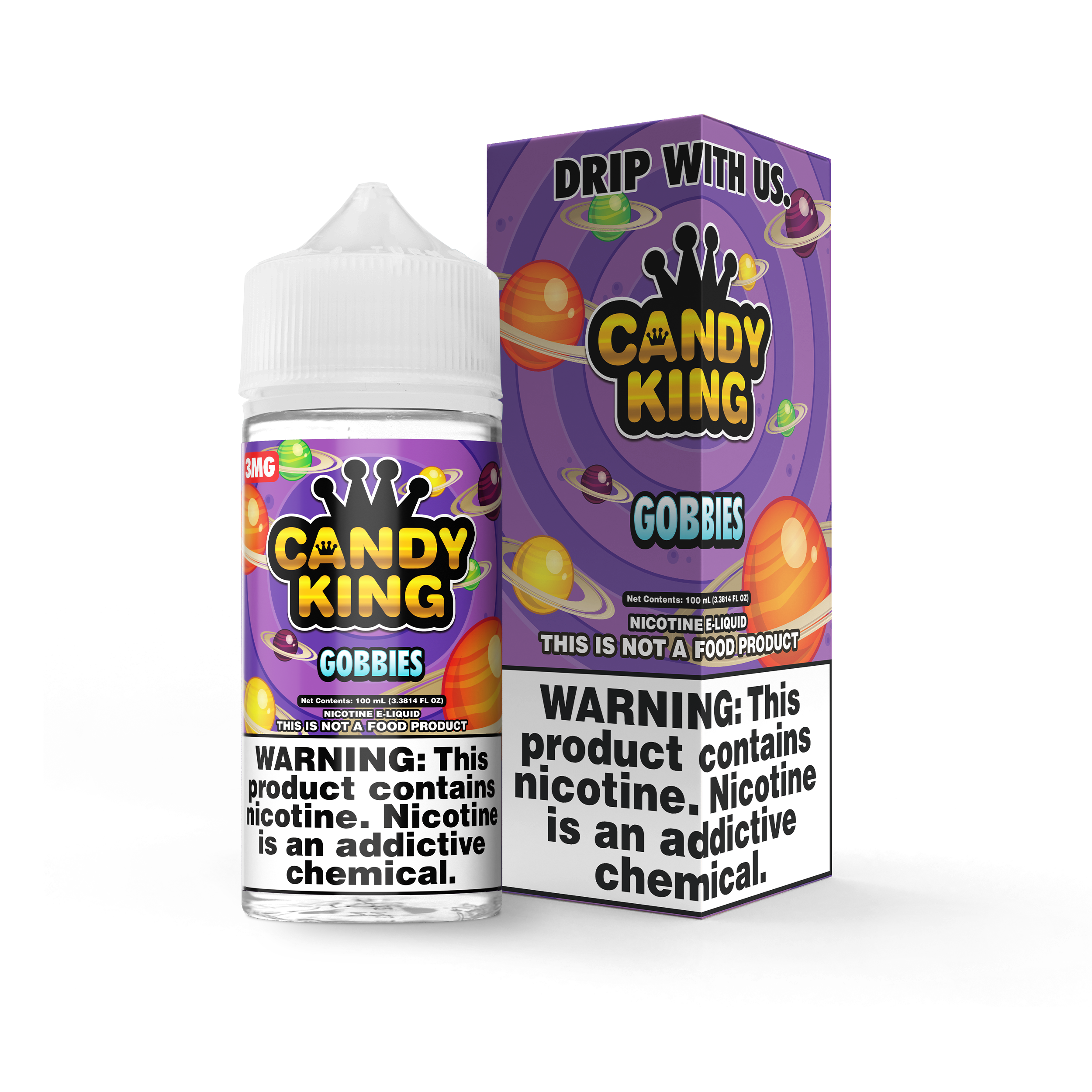 Candy King On Salt Nicotine E-Liquid (0/3/6MG/30ML) - Singles