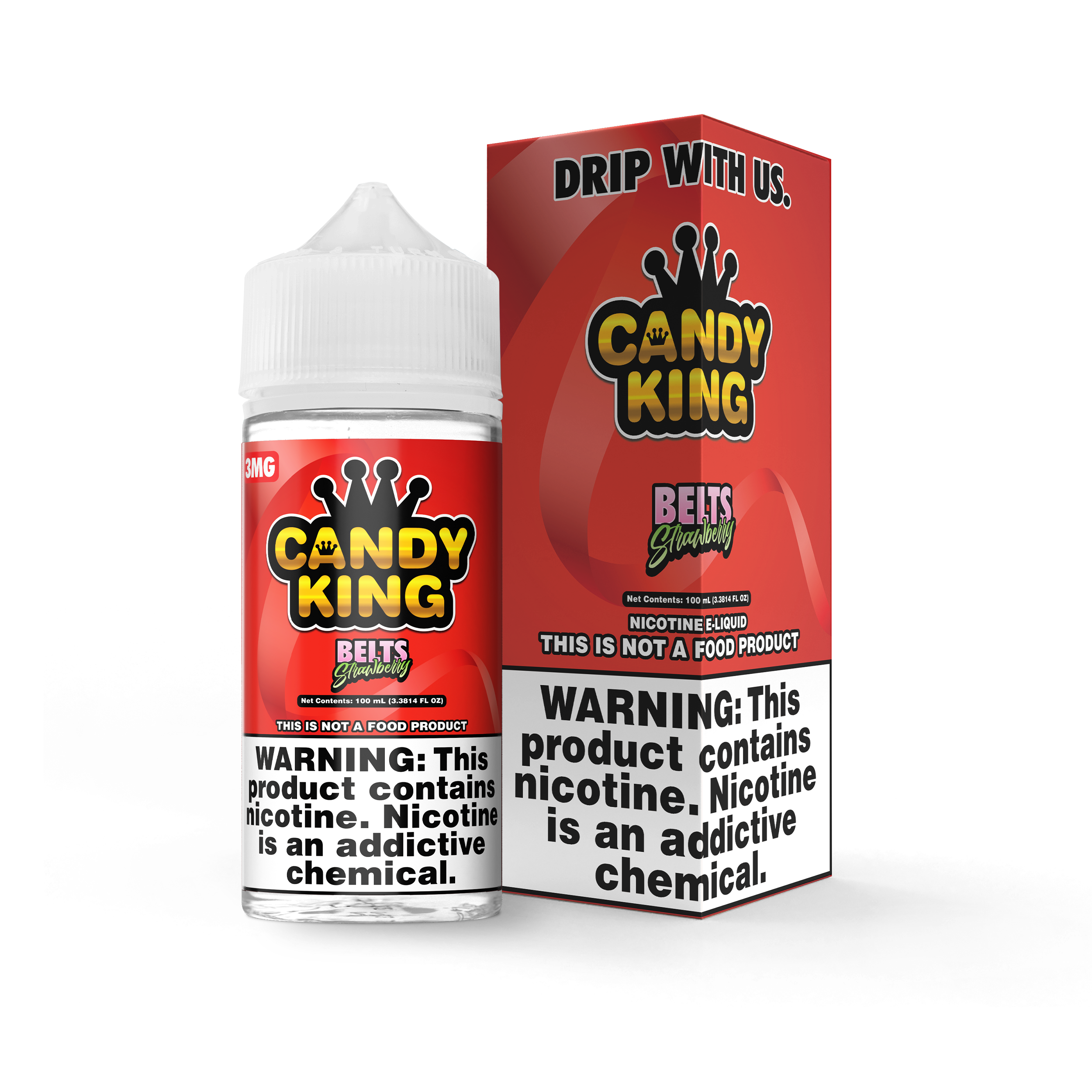 Candy King On Salt Nicotine E-Liquid (0/3/6MG/30ML) - Singles