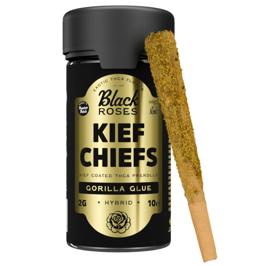 Black Roses Kief Chiefs Coated THC-A Pre-Rolls 20G - Singles