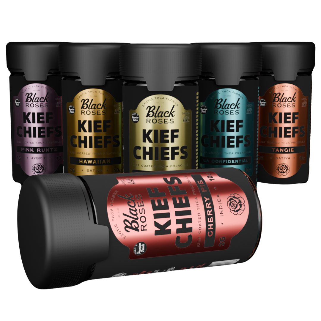 Black Roses Kief Chiefs Coated THC-A Pre-Rolls 20G - Singles