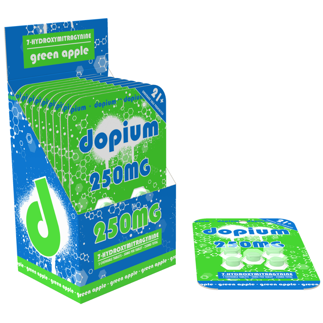 Dopium 7-Hydroxymitragynine Tablets 250MG - 10 Count Display