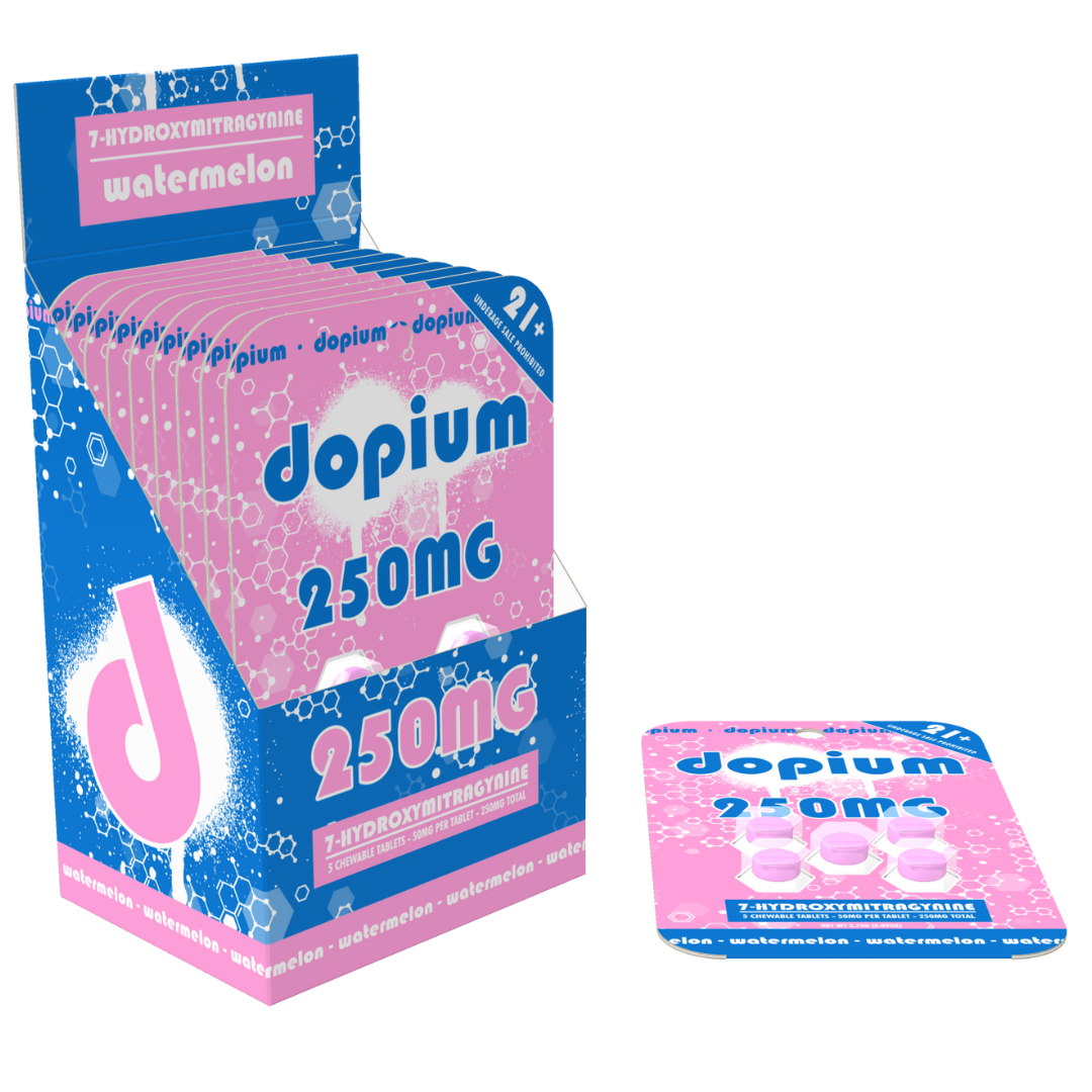 Dopium 7-Hydroxymitragynine Tablets 250MG - 10 Count Display