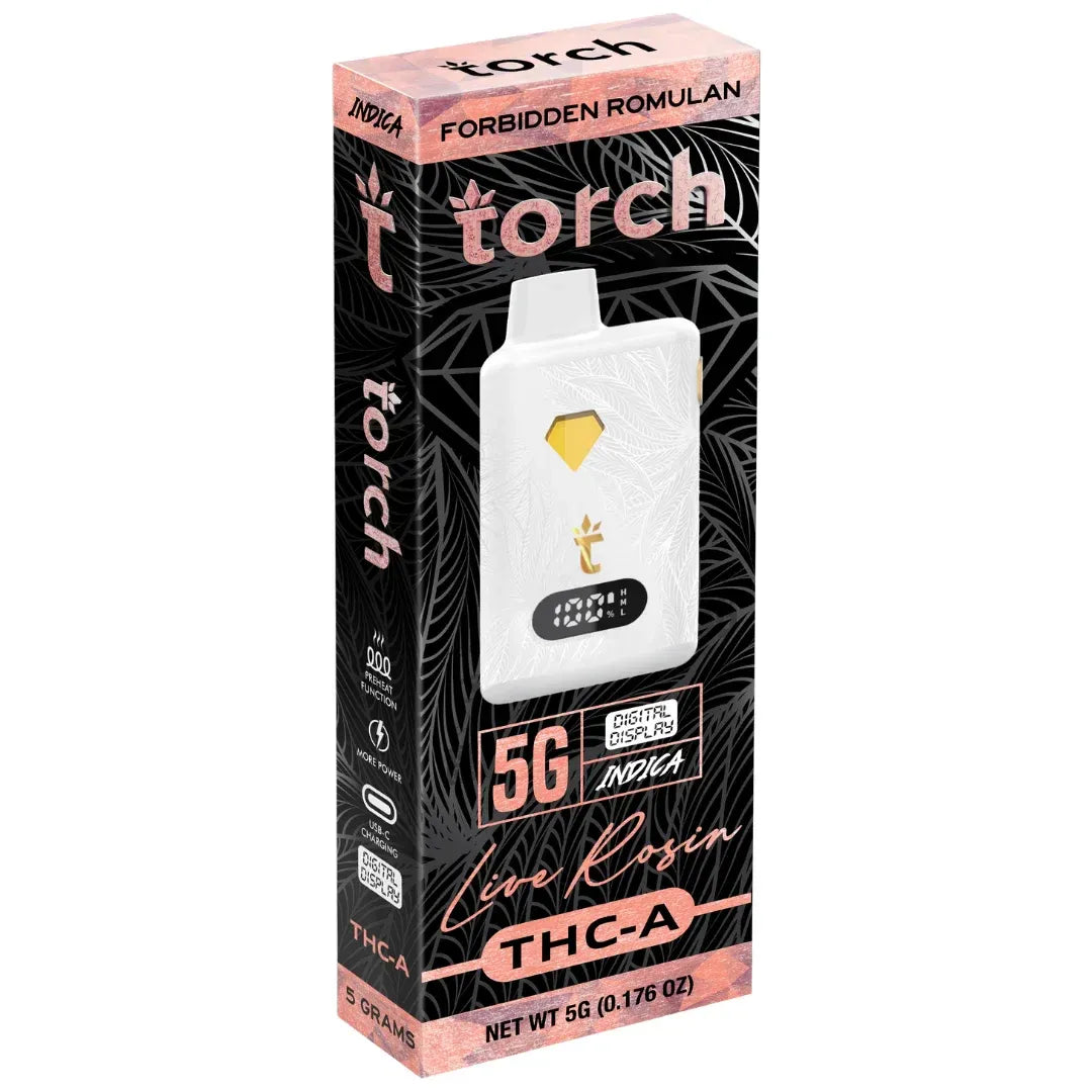 Torch Live Rosin THC-A Disposable 5G - 5 Count Display