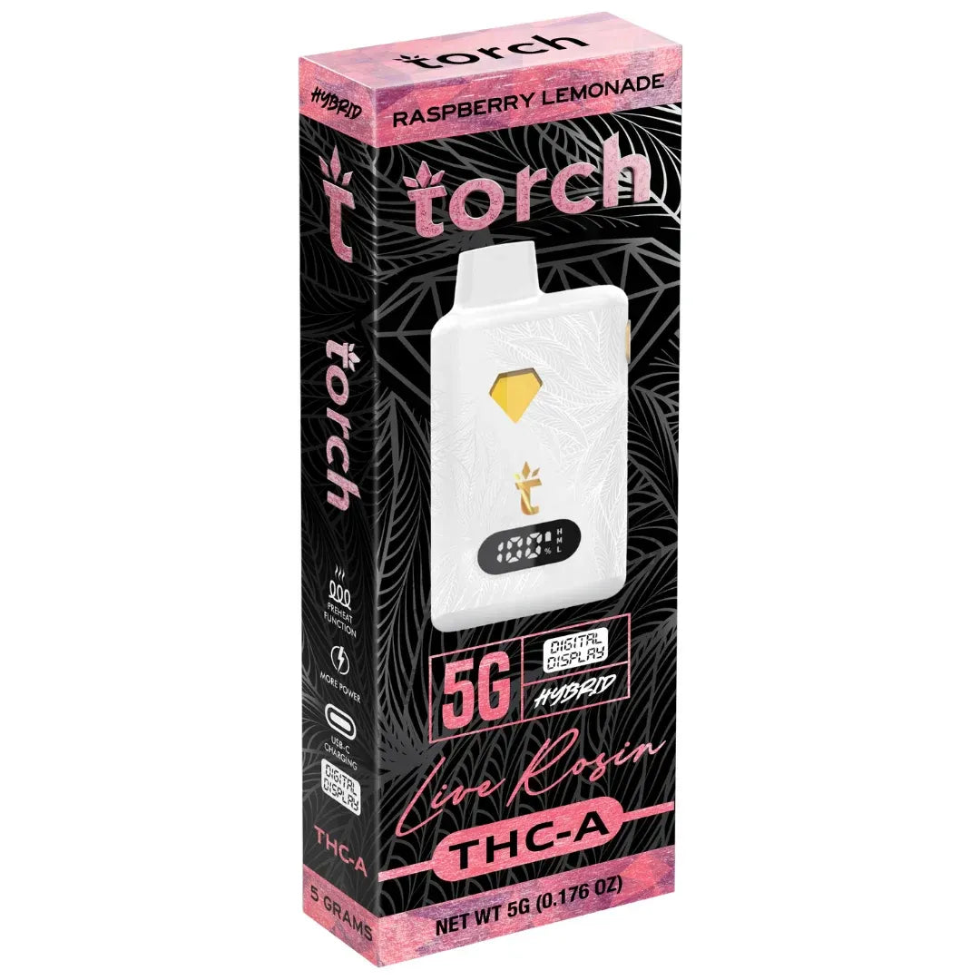 Torch Live Rosin THC-A Disposable 5G - 5 Count Display