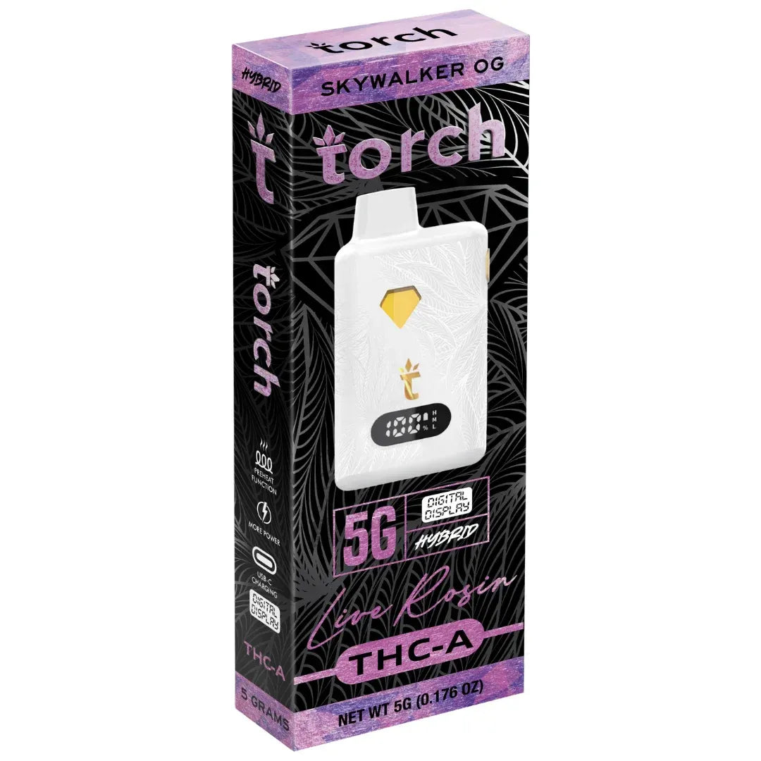Torch Live Rosin THC-A Disposable 5G - 5 Count Display