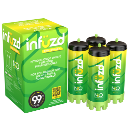Infuzd Nitrous Oxide UN1070 99% Pure 1364G - 4 Count Display